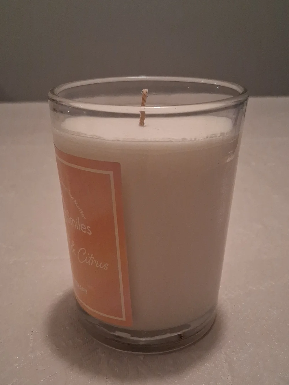 Lasting Smiles Sea Salt & Citrus Aromatherapy Candle